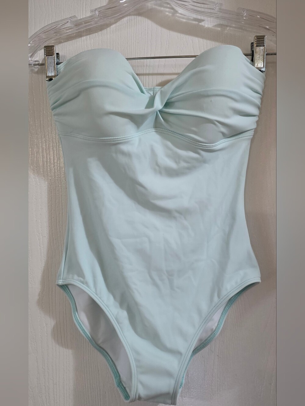 NWT Nacre Voyage Bandeau One-piece Strapless Swimsuit, Size S